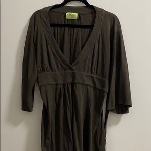 Tunic empire waist shirt